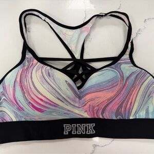 PINK Victoria's Secret Swirl Pattern Sports Bra